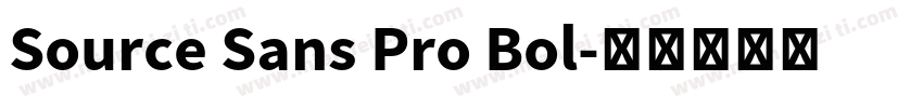 Source Sans Pro Bol字体转换